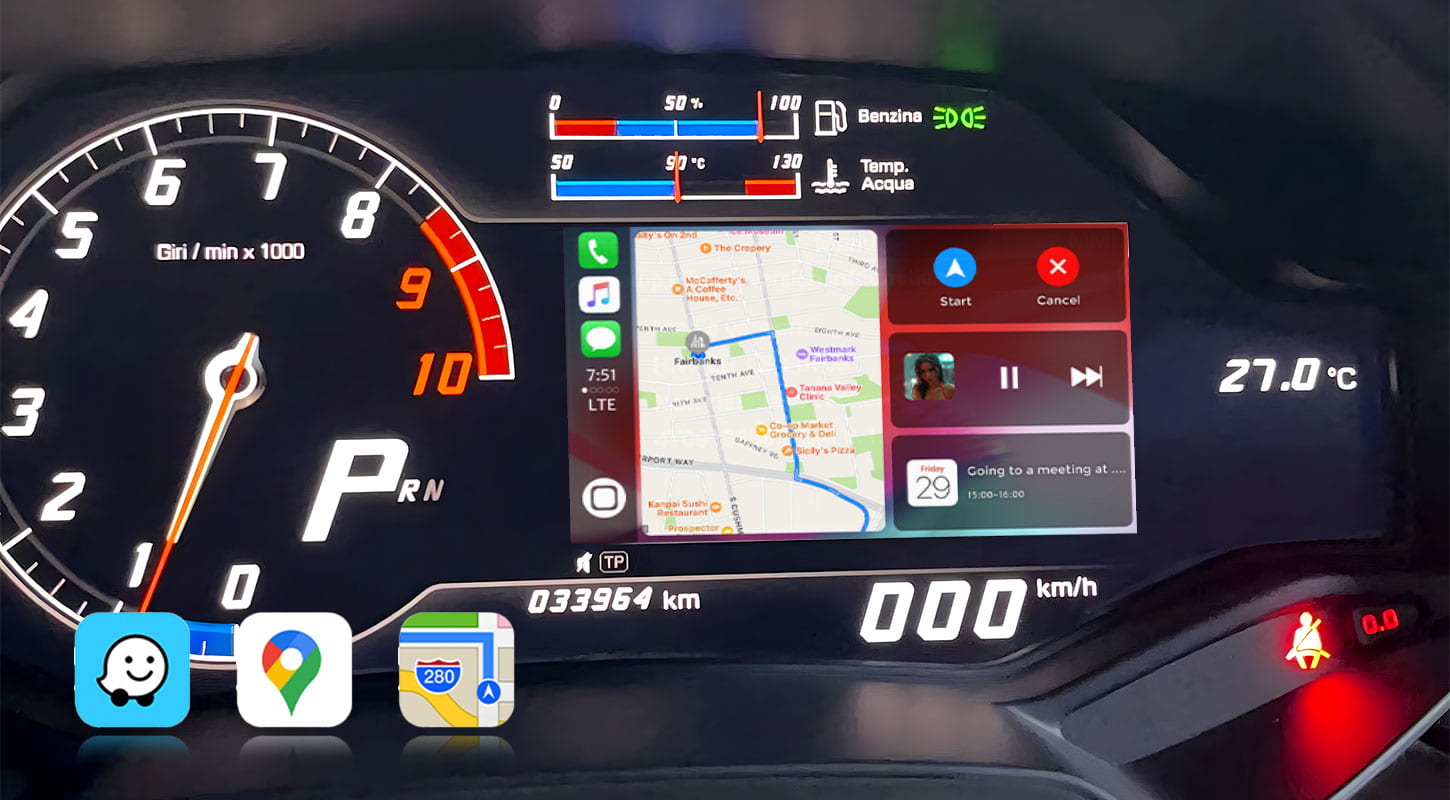 Smart Wireless 카플레이 안드로이드 오토 Interface Module Kit for Lamborghini Huracan 2016