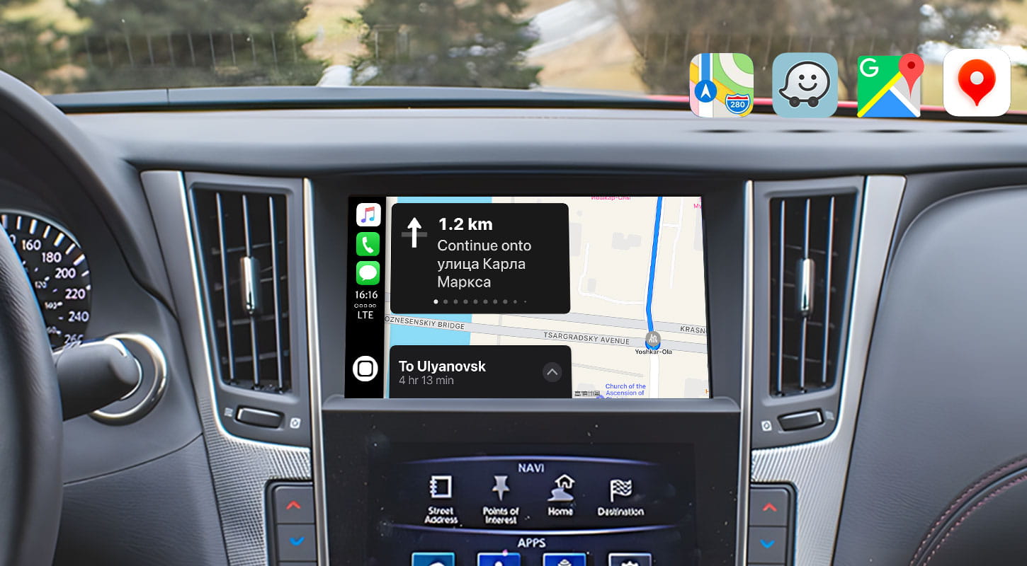 7 inch Wireless 카플레이 is 100% compatible for Infiniti Q50L 2020