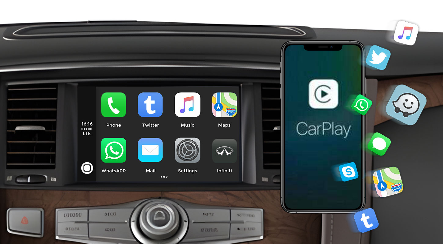 Original System Adapter Wireless 카플레이 안드로이드 오토 Interface For Infiniti Car